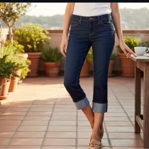 Joe’s Jeans Dark Wash Cuffed Skinny/Crop Denim – Women’s